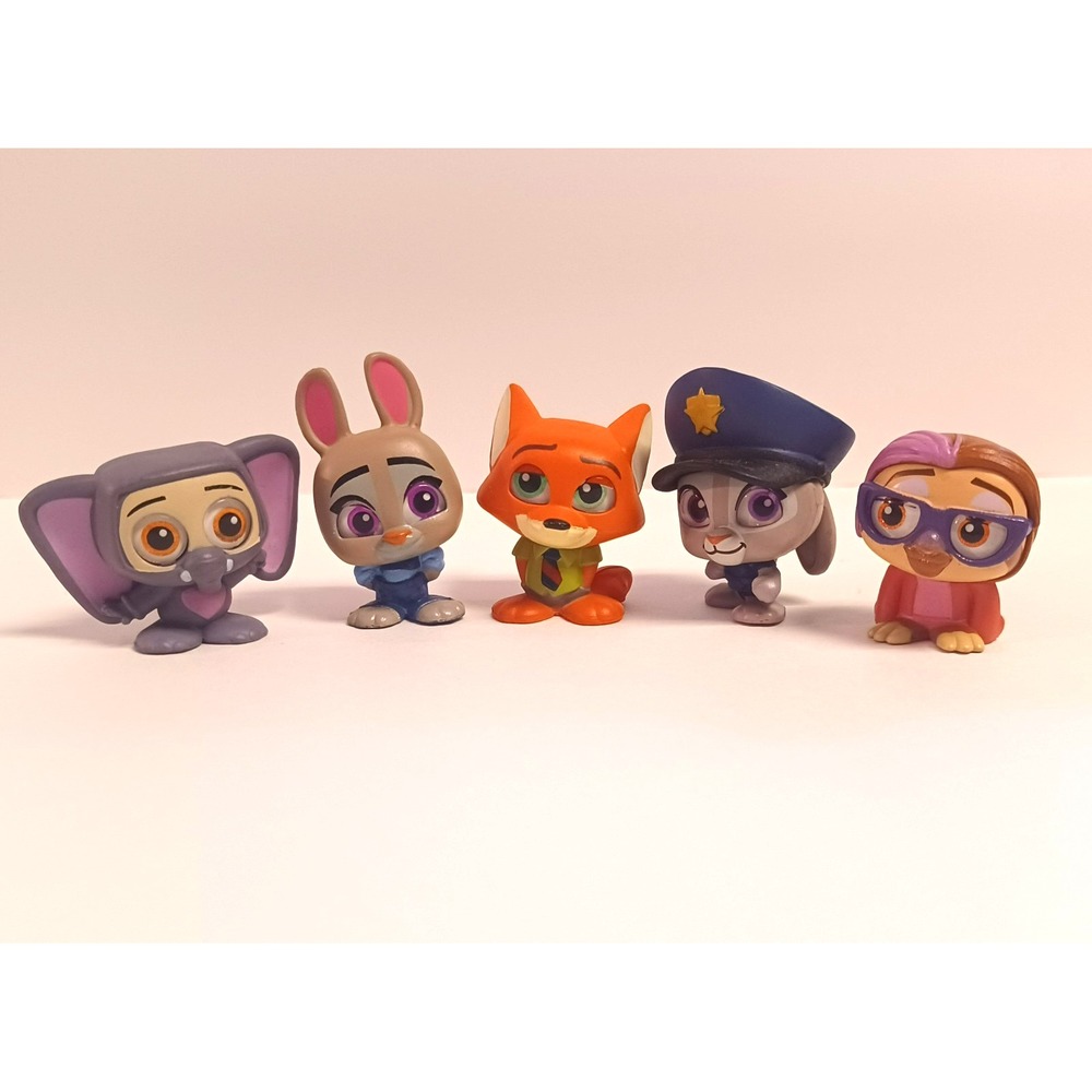 Disney Doorables Zootopia Lot Ultra Rare Priscilla Officer Judy Nick Figures